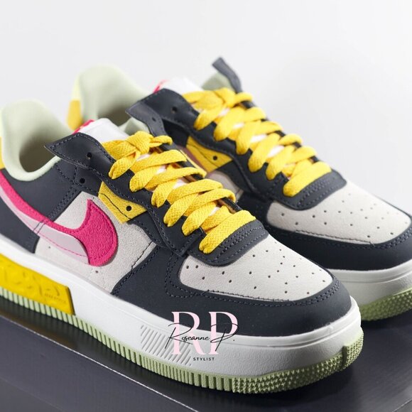 NIKE  WOMEN AIR FORCE 1 FONTANKA MULTICOLOR SZ 7 - Picture 2 of 4